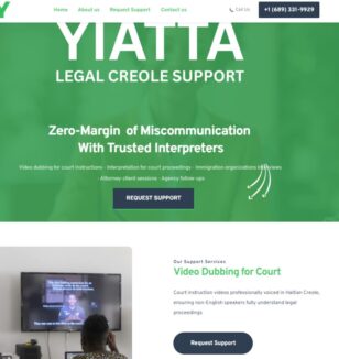 Yiatta.com, a Professional website built to showcase services and connect with clients.